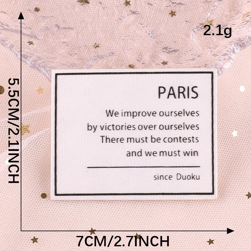 Hole Repair Sticker Accessories Offset Printing Flower Cloth Label Self-Adhesive Leather Jacket Down Jacket Patch Sticker English Letter Cloth Sticker