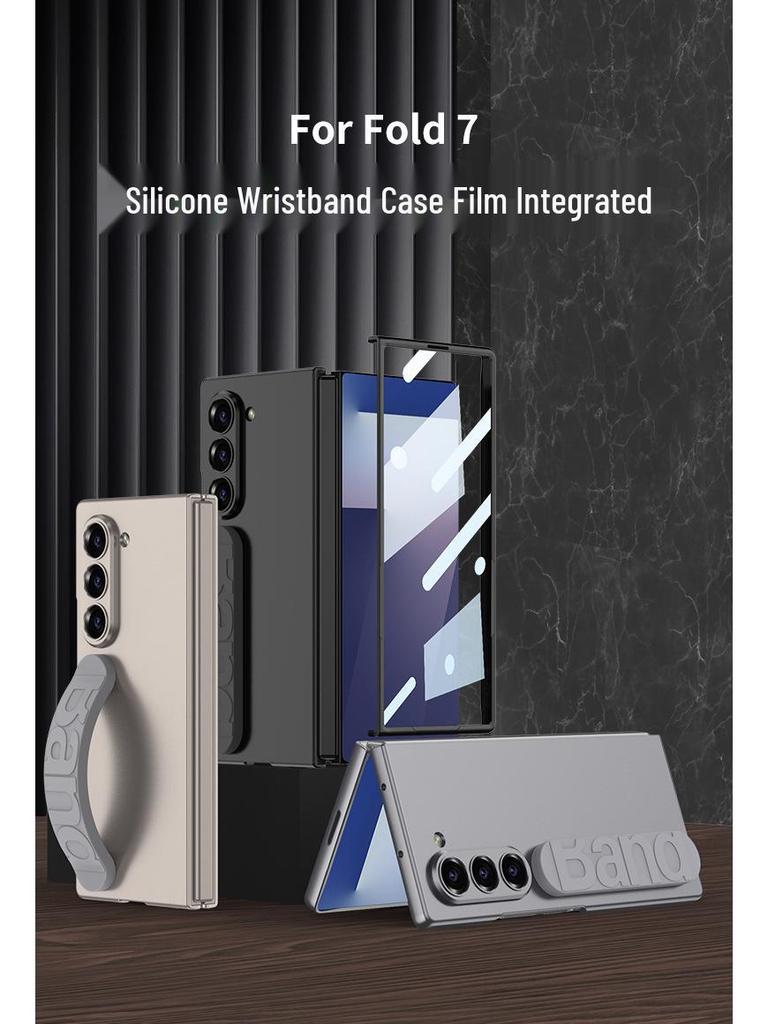 Samsung Z Fold7 Wrist Strap Protective Case with Integrated Film