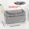 1pc-Outdoor Travel Toilet Bag Cationic Waterproof Zipper Men and Women Waterproof Bag Makeup Bag-zipper Color Random