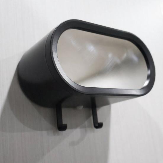 Väggmonterad nyckelhållare för bilnycklar med LED-ljus, 2 krokar, nyckelorganisatör för entré eller garage