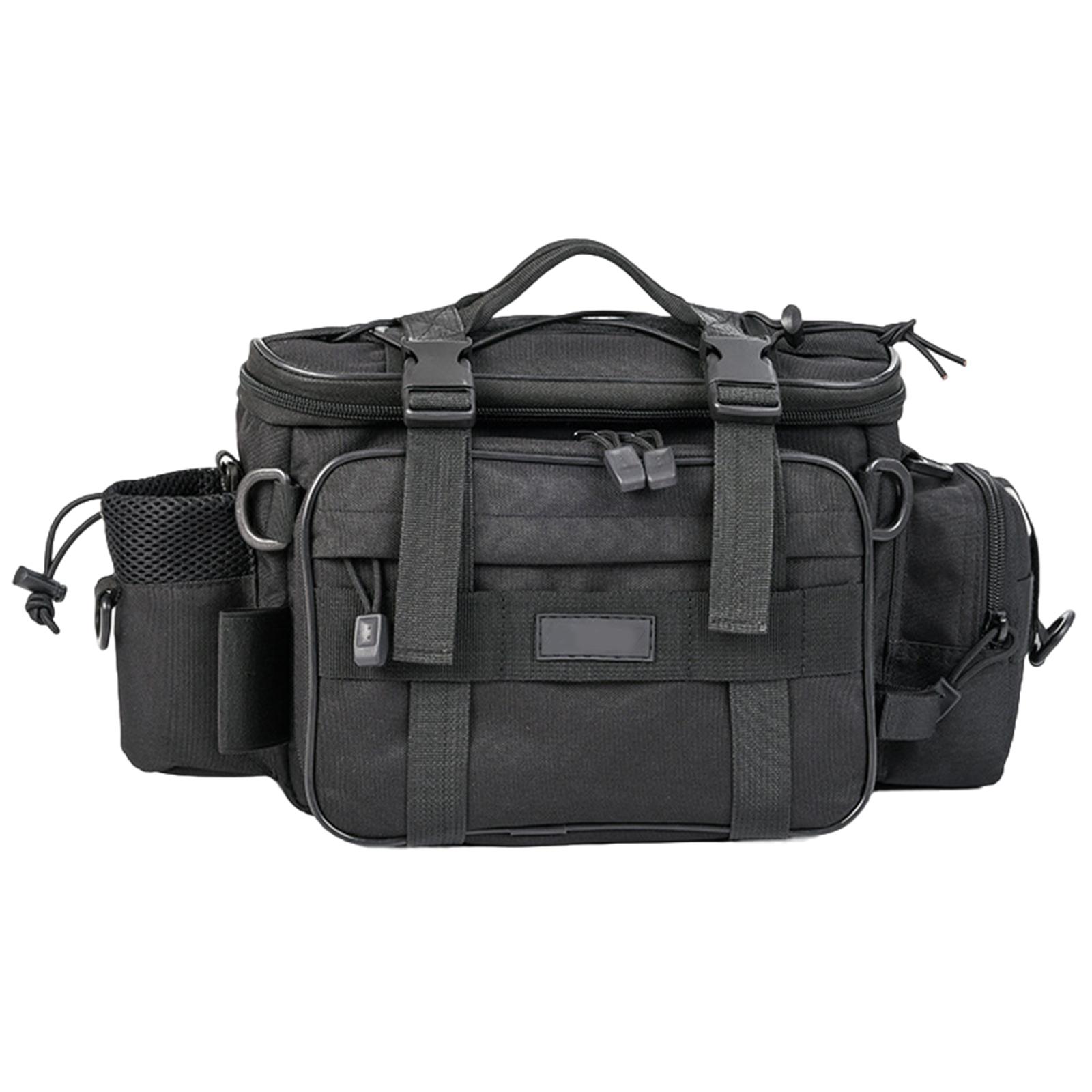 

Thickened Tackle Bags Wear Resist Outdoor Fishing Reel Bait Box Hunting Storage Tackle Bags Camping Picnic Cycling Backpack чёрный