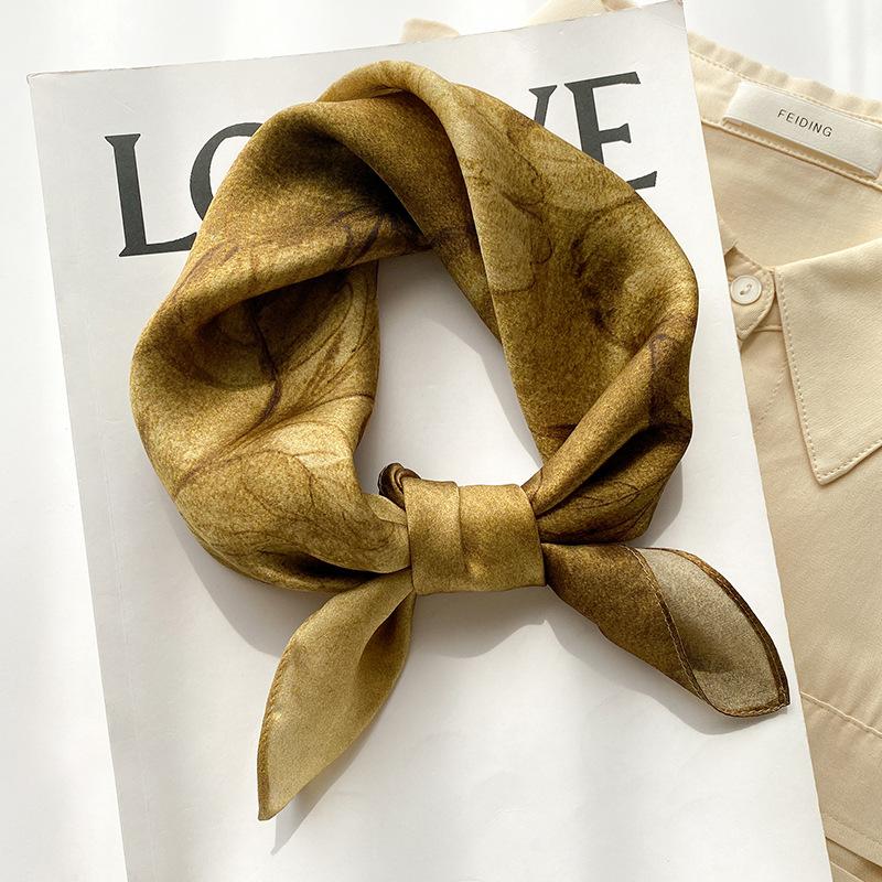 1116 literary spring and autumn new fashion foreign temperament silk square scarf women's silk scarf professional scarf mulberry silk scarf