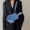 Denim bag summer 2025 Mori foreign style shoulder bag ins girl personality violin messenger bag