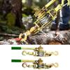 Wire Rope Tensioner sturdy Manual Ratchet Rope Tensioner 1-2T Machine Double Hook Hand Tightener For Emergency Pulling Car