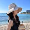 Spring and summer double-sided large fisherman hat woman 100% cotton outdoor sun hat sun protection breathable visor