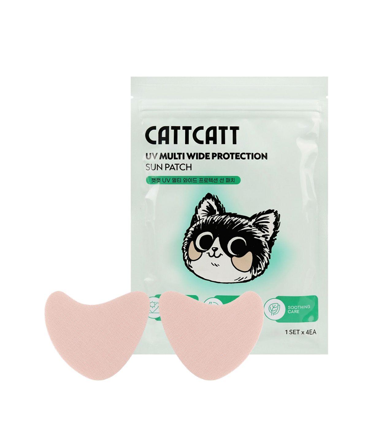 Cat Cat UV Protection Golf Sun Patch Mask Face Sunshade Facial Relief Running Hiking Sports 4-Pack