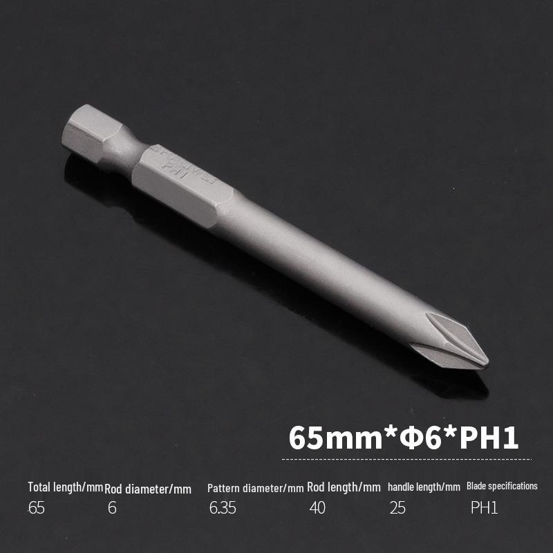 Magnetic Phillips Electric Screwdriver Bit Set (3/4/5/6mm) - S2 Steel Extension