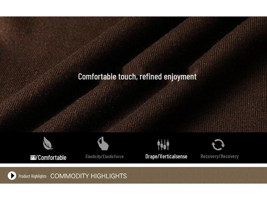 Men's Wool Blend High Neck Knit Sweater with Velvet Fleece Lining