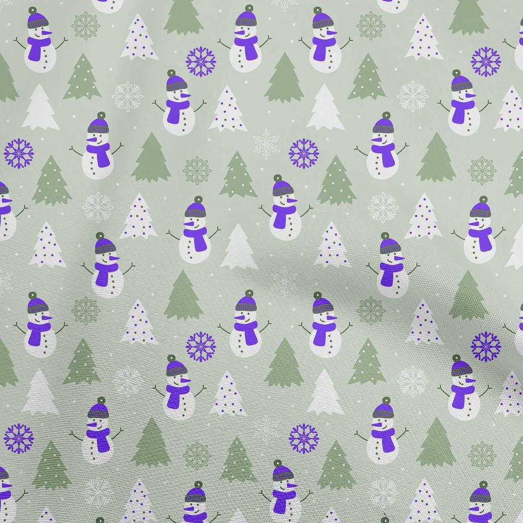 oneOone Cotton Flex Dusty Pink Fabric Christmas Winter Theme Quilting Supplies Print Sewing Fabric By The Yard 40 Inch