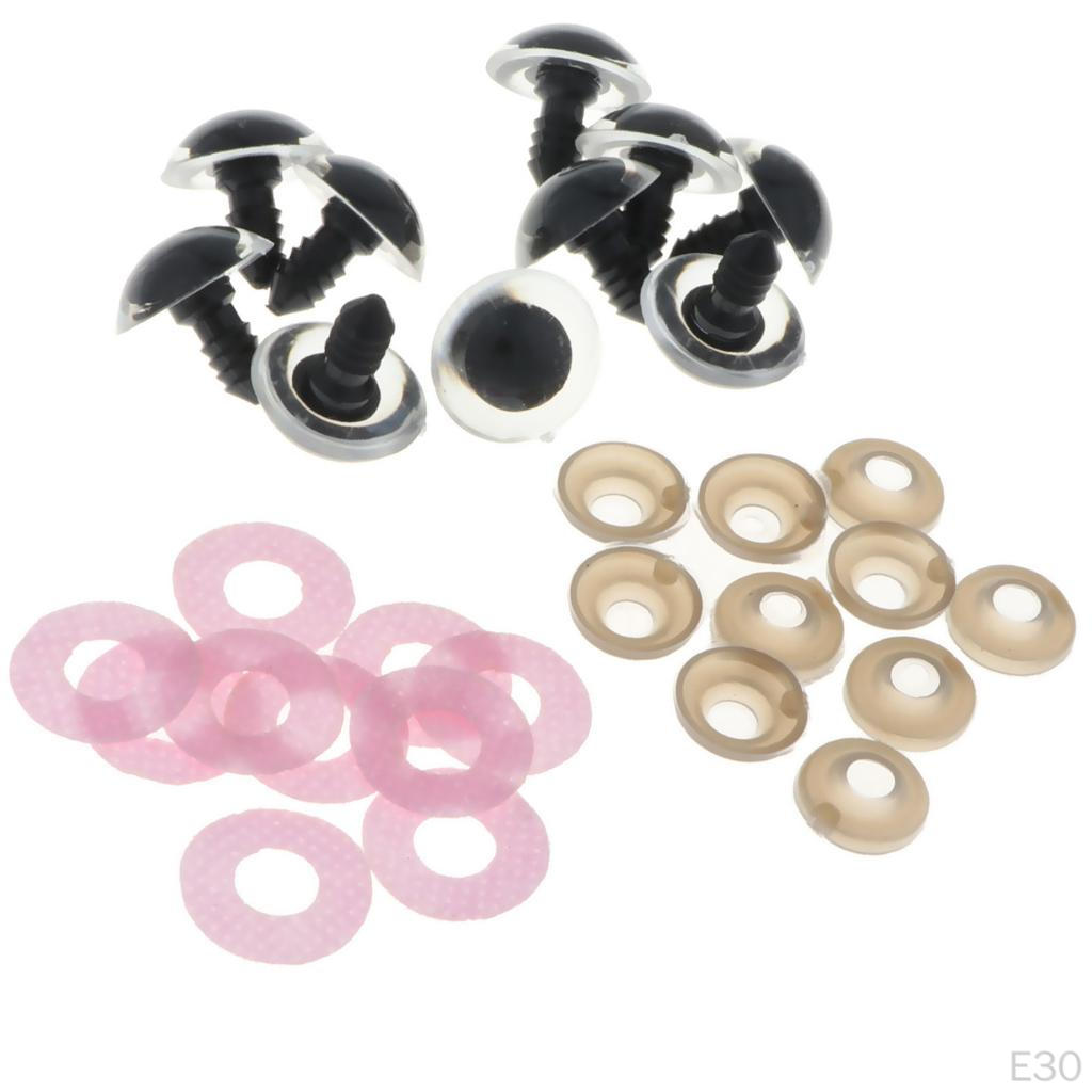 10x Glitter Safety Teddy , 24mm