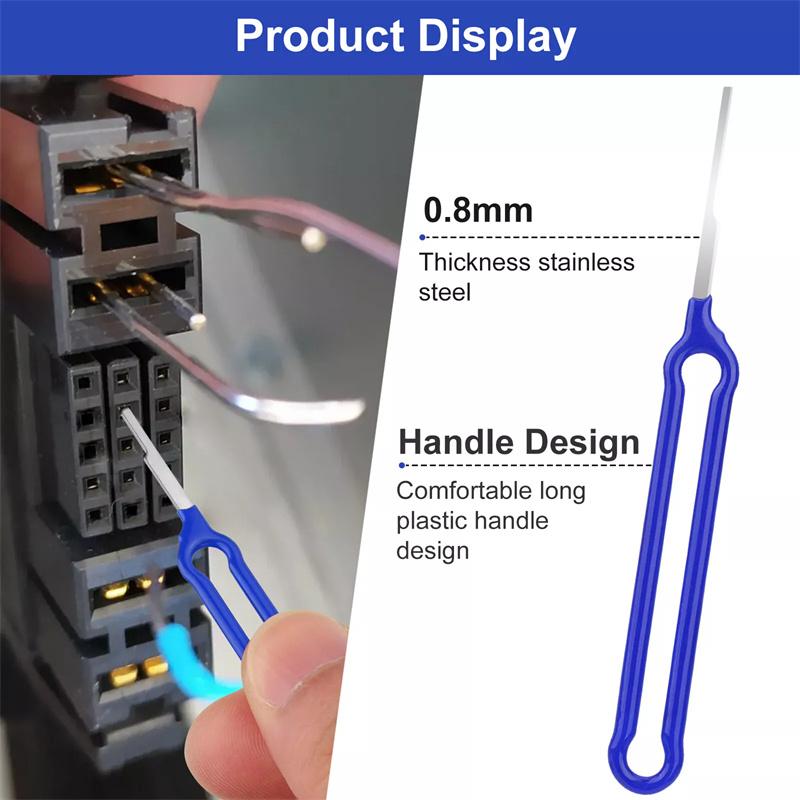 41 szt. Kompleksowy Zestaw Narzędzi do Wyjmowania Terminali Elektrycznych Samochodowych, Wyciągacz do Pinów Złącza, Narzędzie do Zwalniania i Wyciągania do Napraw Samochodowych