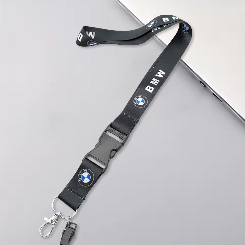 For M Universal Motorrad Lanyard Nylon Printing Emblem Black Style Keychain motorcycle accessories gadget auto Fashion Gift