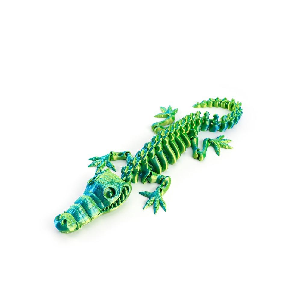 6 Colors Crocodile Desktop Ornaments Multi-jointed Articulated Fidget Toy  Children's Toy