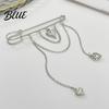 Women Clothing Pin Brooch Safety Link Chain Tassel Sweater Shawl
