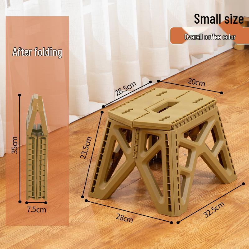 Portable Outdoor Folding Plastic Stool for Camping and Picnic