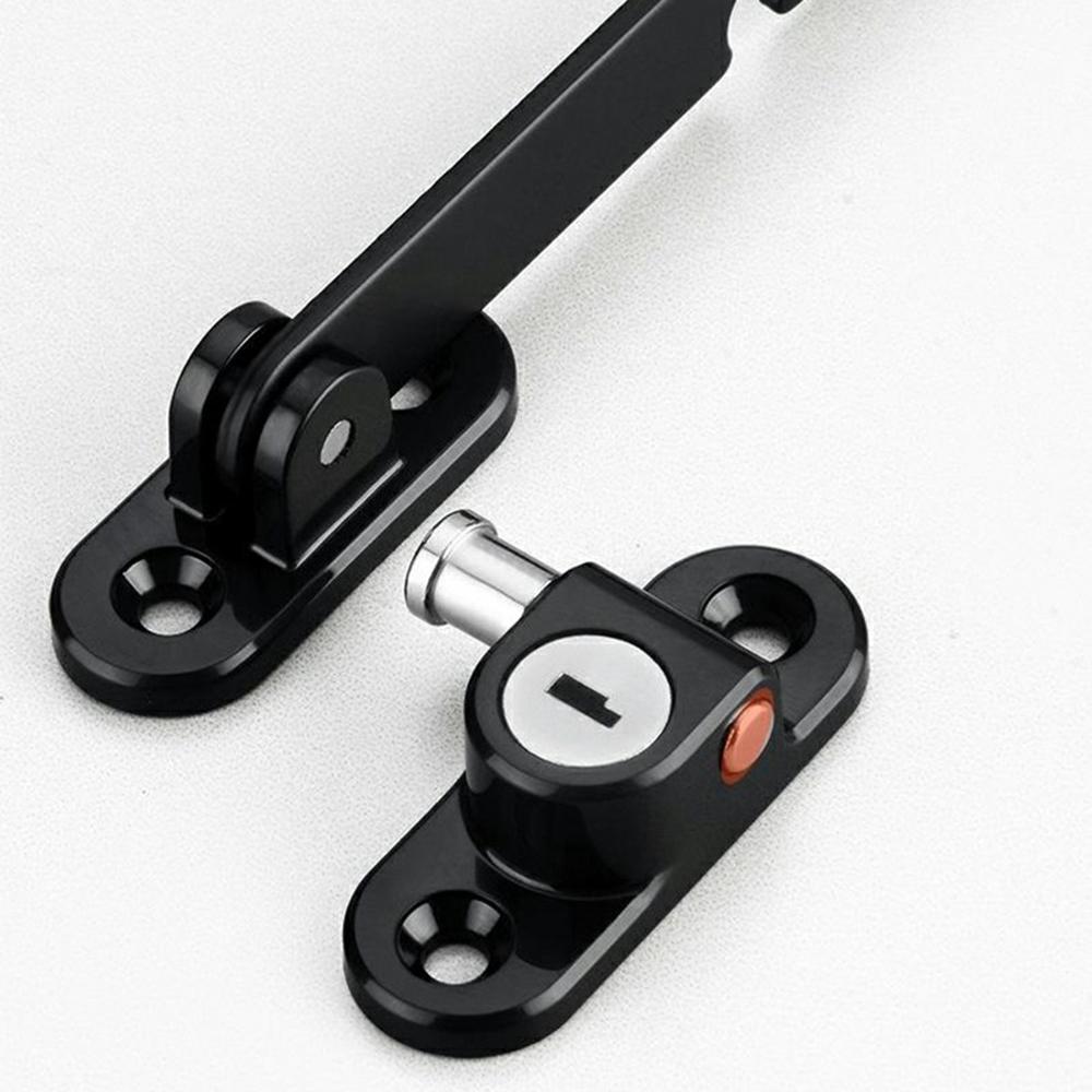 U-Shaped Carbon Steel Child Safety Lock External Lock Catch Angle Limiter Wind Brace Fixator for Doors Windows