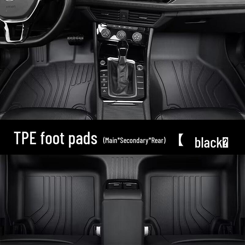 Sonata 9th Gen TPE Double Layer Car Floor Mats: Full Coverage, Waterproof, Wear-Resistant