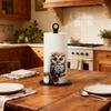 Chef Wooden Base Tissue Holder Desktop Decoration Cute Roll Paper Standing Rack Cartoon Kitchen Towel Rack Bathroom