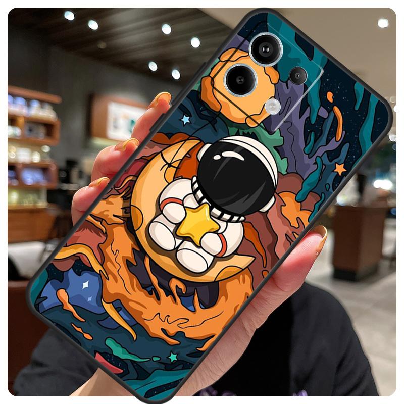 Star Astronaut Cute Case For Xiaomi Redmi Note 12 9 10 11 13 14 15 Pro Plus Cover For Redmi 13C 12C 10C 14C 15 C