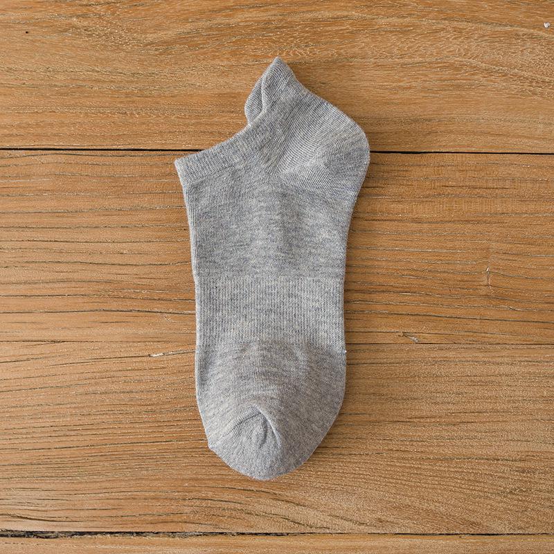 Men's Summer Breathable Low-Cut Anti-Odor Socks - Moisture-Wicking, Sweat-Absorbent, Solid Color
