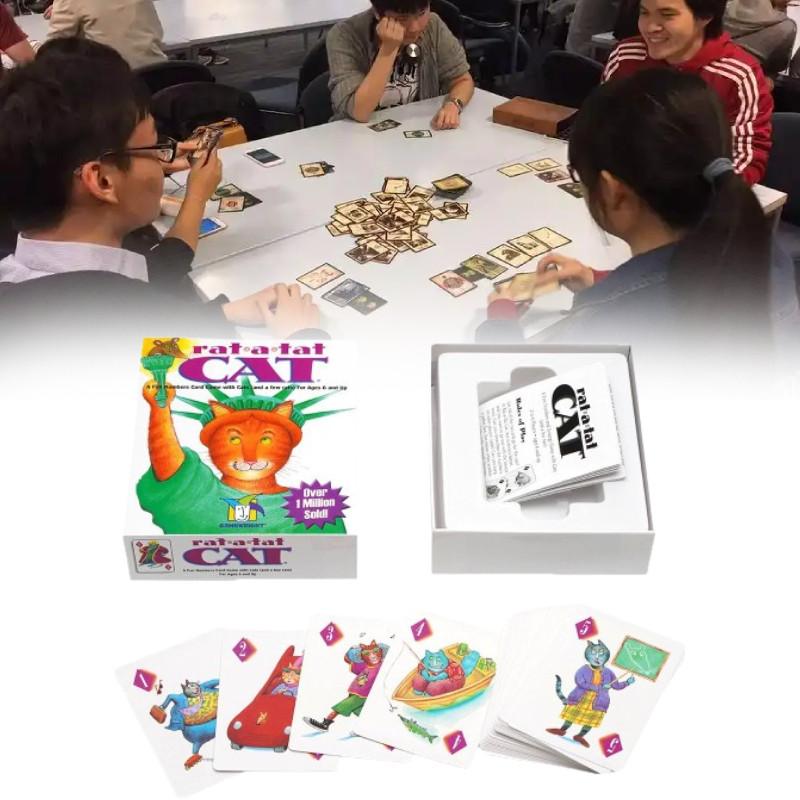 Version Rat English A Tat Cat Board Game Cards Family Gathering Play Toy Props