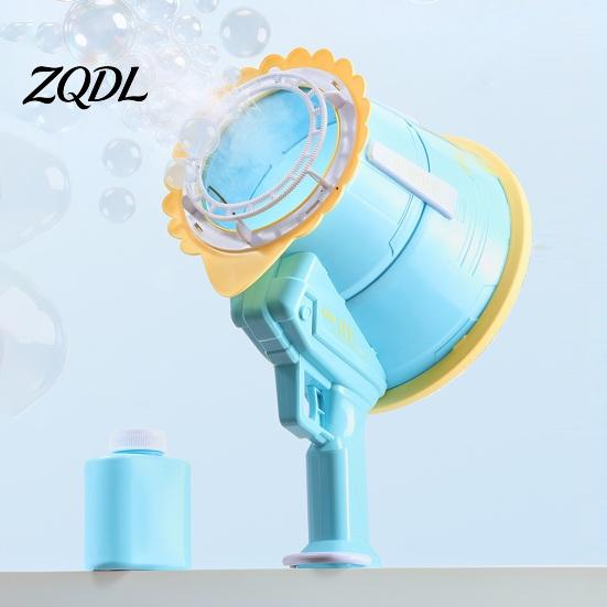 Portable Bubble Blower for Beach Automatic Smoke Machine, Handheld Air Cannon Blower, Rechargeable Maker Weddings Toy Kids Outdoor Party Games