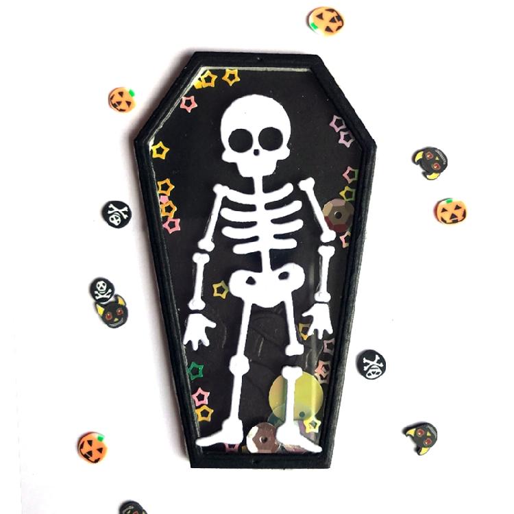 Halloween Skull Coffin Metal Cutting Dies DIY Embossing Scrapbooking Photo