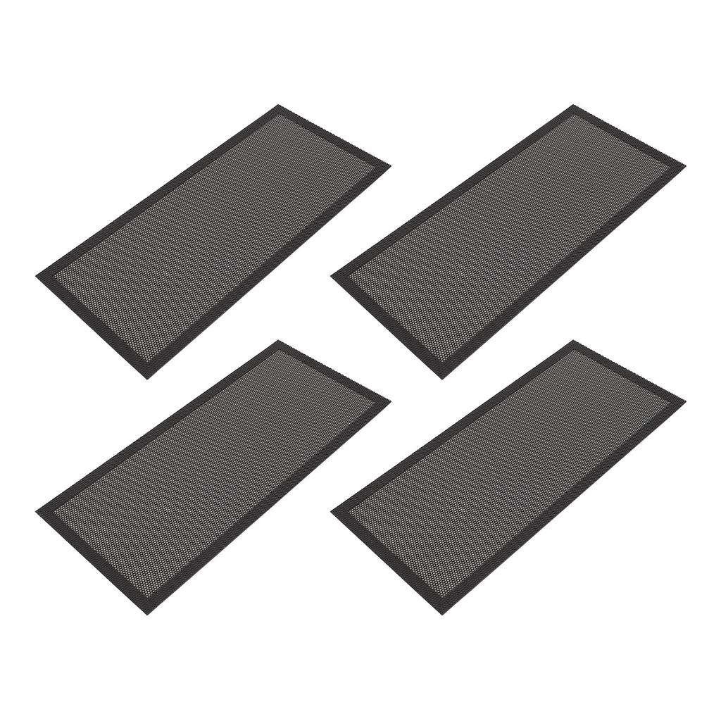 4 Stück Magnetische Bodenregister-Lüftungsgitterabdeckungen 5,5x12 Zoll Magnet PVC-Lüftungsgitternetz für Wand Decke Boden zum Auffangen von Schmutz Haaren