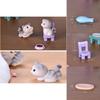 Adorable Mini Cat Figurines Model Pet Doll Featuring Exquisite Craftsmanship For Home Dcor