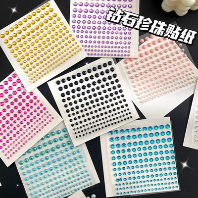 Diamond & Pearl Stickers for Kids' Makeup, Nail Art, and Crafts