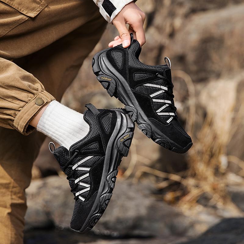 Brand Hiking Shoes Men Mesh Breathable Travel Shoe Outdoor Waterproof Hunting Fishing Shoes Mountain Off-Road Riding Sports Shoe