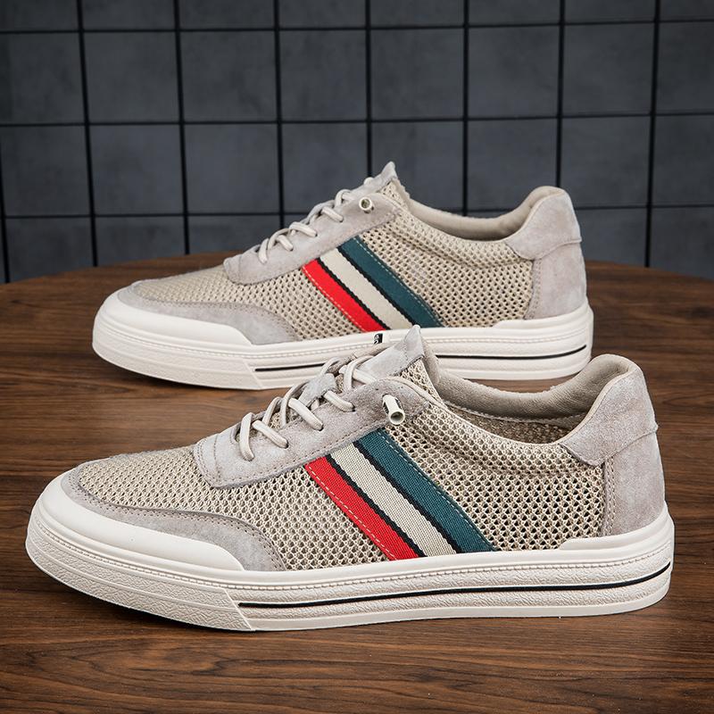 Fashion Autumn Hot Selling Mesh Breathable Men's Oxford Shoes Massage Soles Comfortable Men's Sports Shoes Commuting Walking Shoes