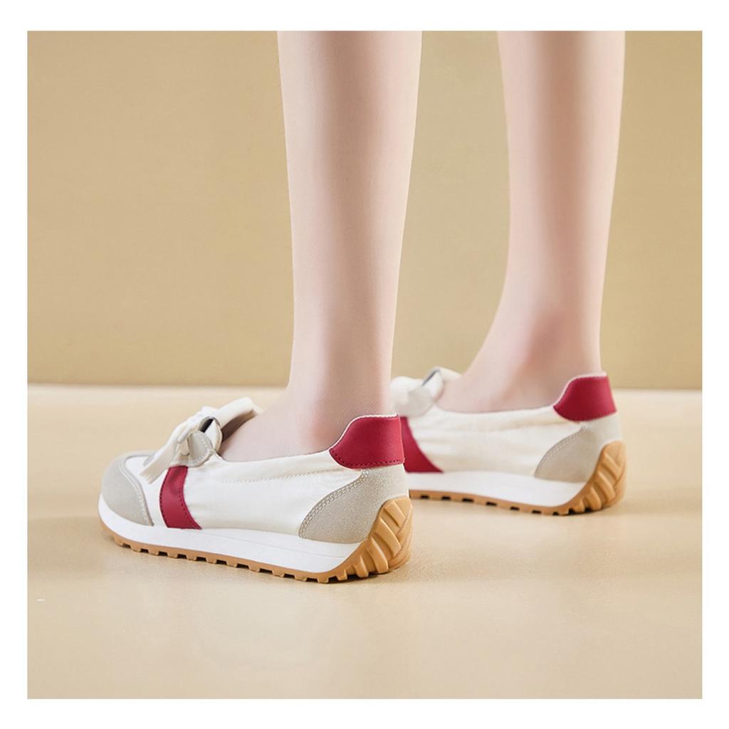 Women's Breathable Shoes Versatile Korean Version Thick Sole Height Increasing Student Running Casual Shoes