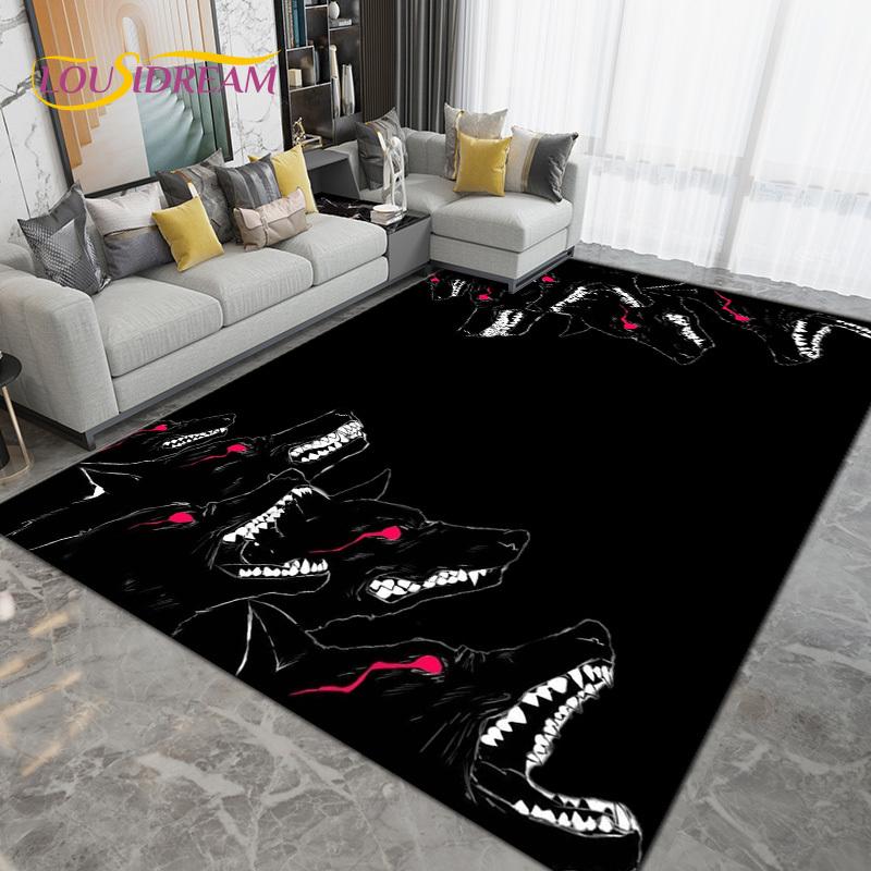 Wolf Wolf Spirit Series Area Rug Large,Carpet Rug for Living Room Bedroom Sofa,Kitchen Bathroom Doormat Non-slip Floor Mat Gift