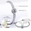 Moissanite Tennis Bracelet with 2CT 8mm Lab Grown Moissanite Diamonds, Rhodium Plated, Adjustable Silver Color White Gold Bracelet, Fashionable Jewelr