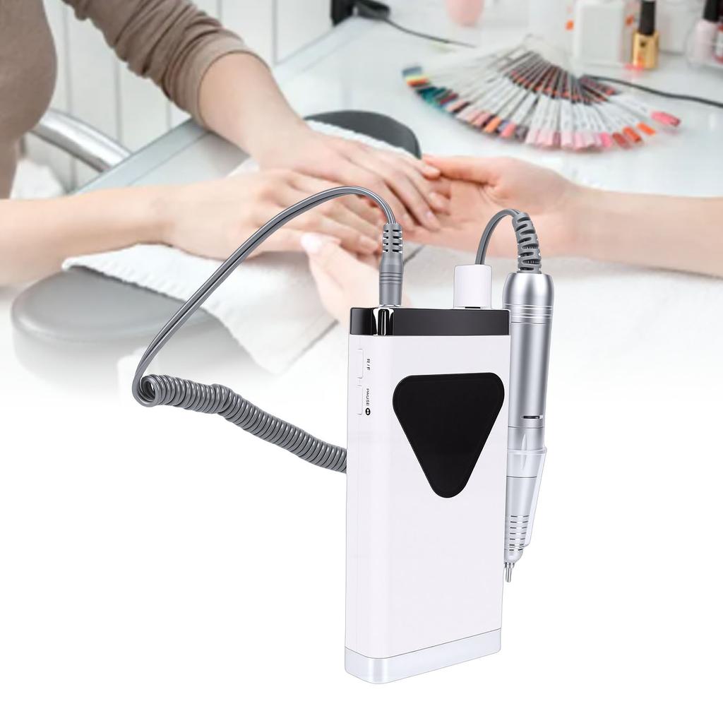 Electric Nail Drill 45000RPM Re Able Cordless Nail File Machine with LED Display for Acrylic Gel