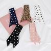 Polka Dot Silk Scarf: Versatile Ribbon for Bags & Ties - Spring & Autumn Korean Style
