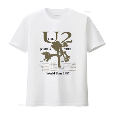 U2 The Joshua Tree World Tour 1987 Vintage Rock Band T-Shirt, Concert Souvenir Vintage Washed Top Fashion Women And Men T-Shirt