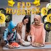 1Set Eid Mubarak Letter Foil Balloons Ramadan Kareem Decorations Banner Star Moon Helium Globos Muslim Islamic Party Supplies
