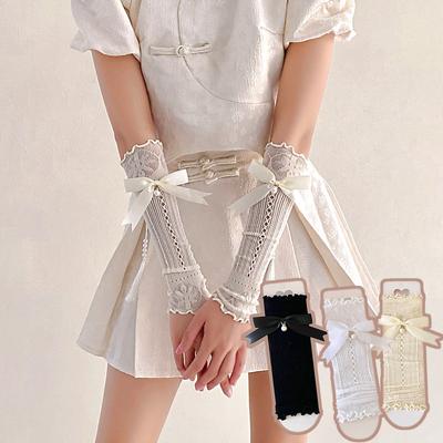 Kadın Kadın Baldır Ortası Çoraplar Kol Kılıfı Dantel Güneş Kremi Fiyonk Askılı Kolluklar Parmaksız Eldivenler Kawaii