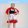 Elegant Little Red Riding Hood Dress Adult Cosplay Christmas Costume Delight