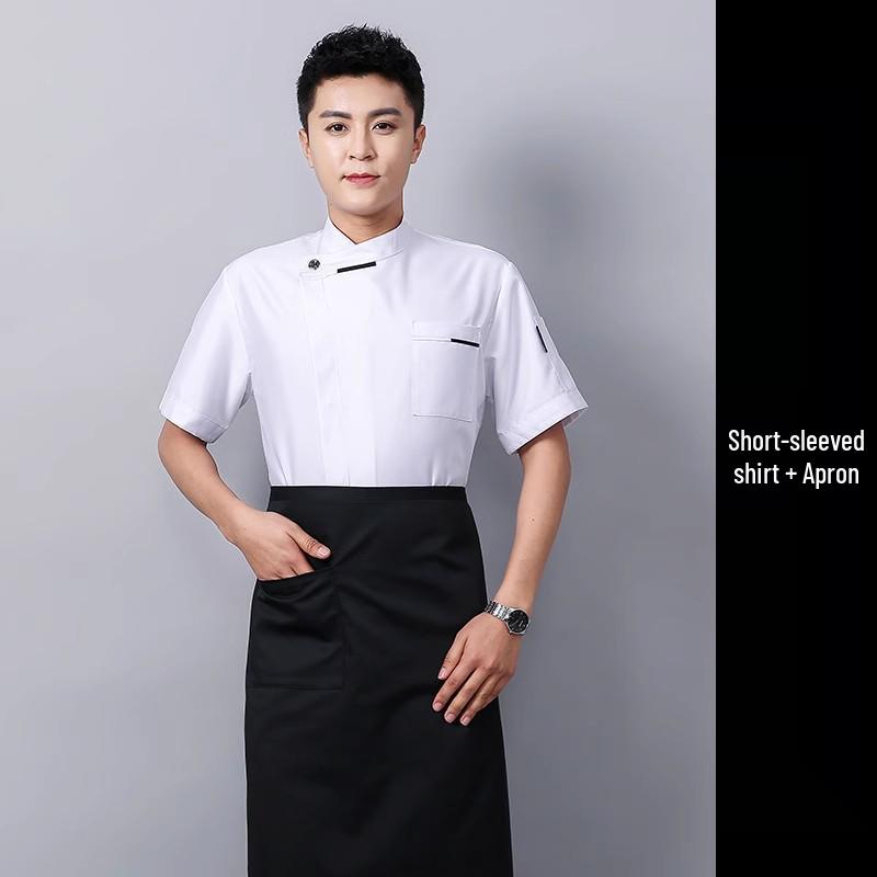 Set uniforme da chef: Opzioni a manica lunga e corta per Autunno/Inverno, Ideali per le cucine di Hotel e Ristoranti.