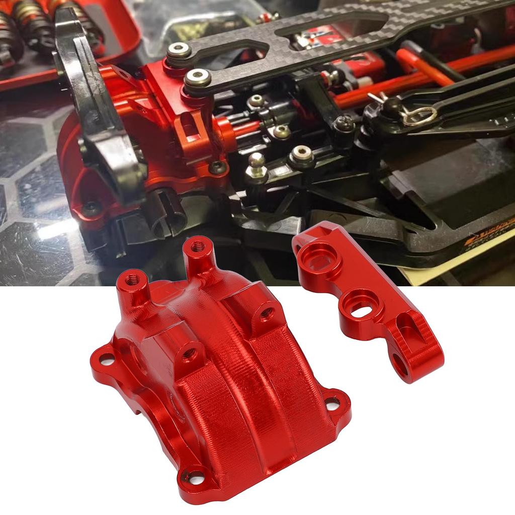 RC Car Gearbox Cover Aluminum Alloy Metal Differential Housing Case Upper Arm for 1/10TT02/TT02T Rem