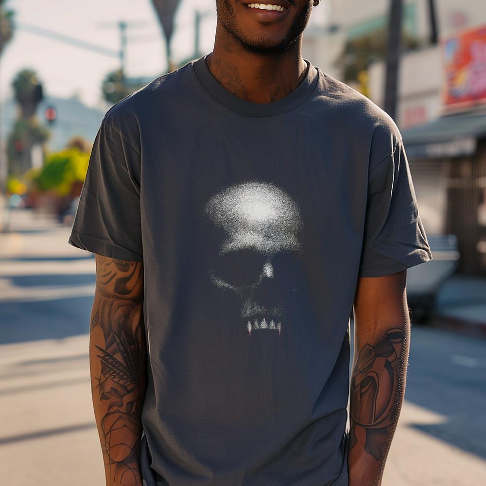 

Vampire Skull Goth Metal TShirt | Horror Grunge Tee S4XL | Halloween Gift Unisex T-Shirt XXL