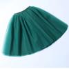 5 Layers 65cm Black Pleated Skirt Sexy Midi Tulle Skirt High Waist Full Lining Adult Tutu Korean Style Women