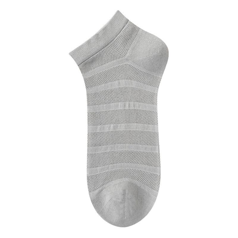 Men's Summer Ultra Thin Breathable Mesh 7A Antibacterial and Deodorizing Short Socks