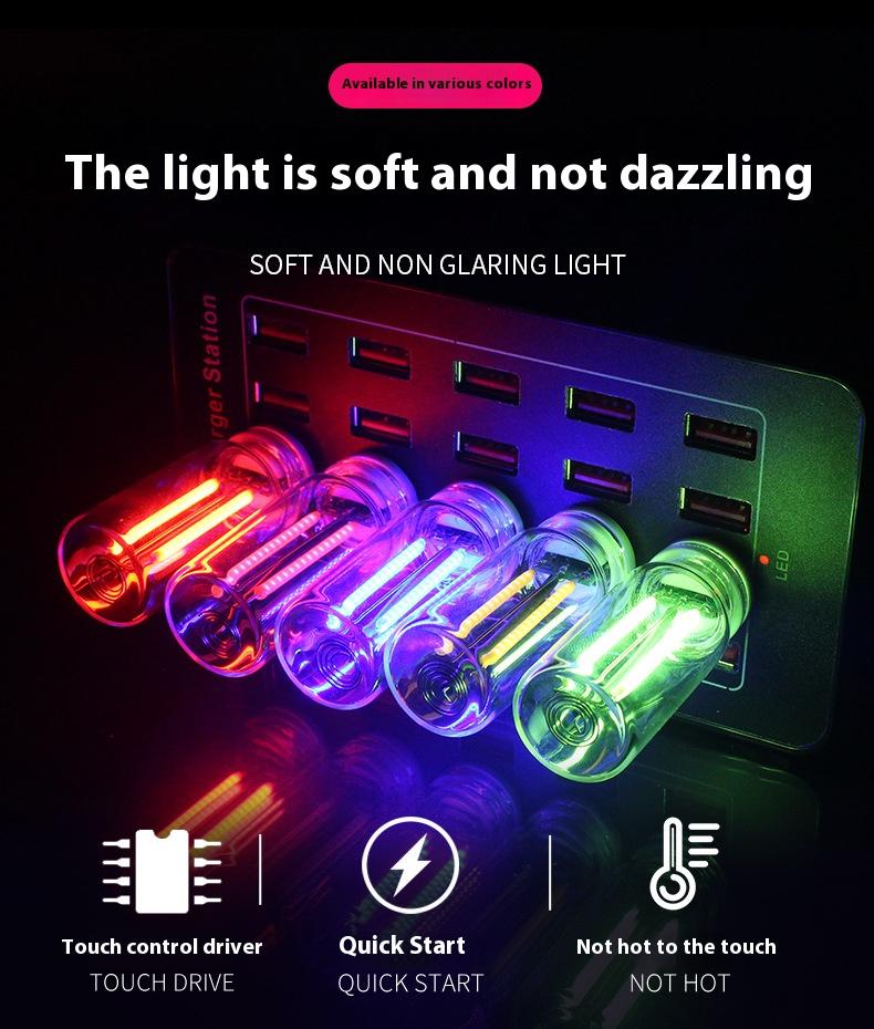 New LED glass bottle romantic universal soft light USB touch night light car interior ambience light car