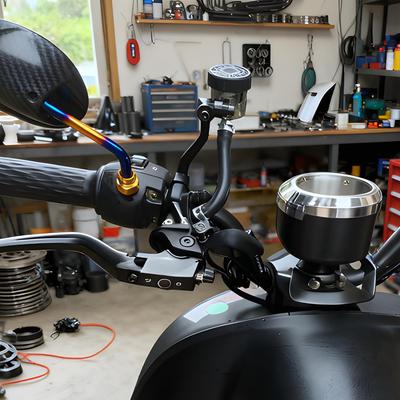 Motorrad Bremsflüssigkeitsbehälter Halterung Vibrationsdämpfung Motorrad Bremsflüssigkeitsbehälter Halterung Für Tägliche Fahrten Stadt