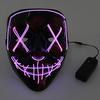 Wireless Halloween Neon LED Purge Mask Masque Masquerade Party Masks Light Grow In The Dark Horror Mask Glowing Masker