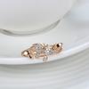 Rose Gold Color Butterfly Rings For Women Micro Wax Inlay Natural Zircon Ring Fashion Daily Fine Jewelry  New